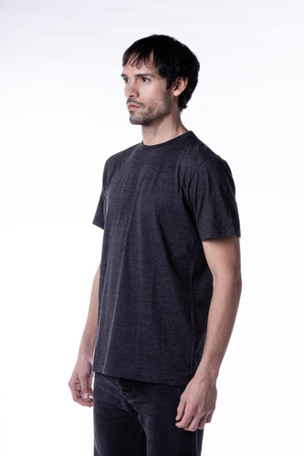 Pack 2 Remeras Hombre Manga Corta Gris Y Negro Melange Mizu