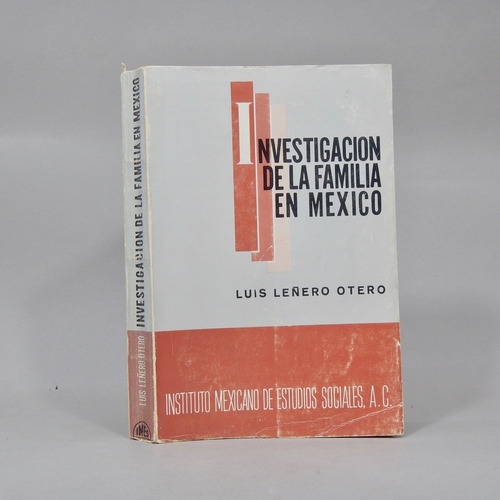 Investigación De La Familia En México Luis Lereño O 1968 Ab3