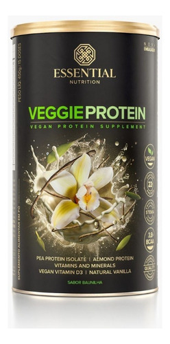 Veggie Protein Essential Nutrition Baunilha 450g