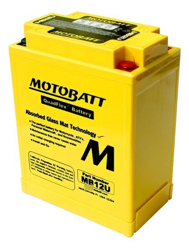 Batería Motobatt Yb12a-b Para Honda Xl600v Transalp 89/90