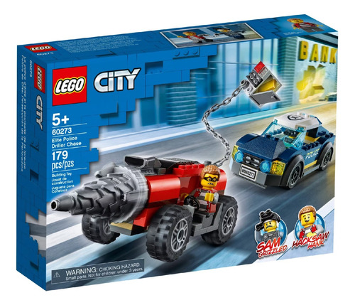 Lego 60273 City Ciudad Persecución Policial Perforadora