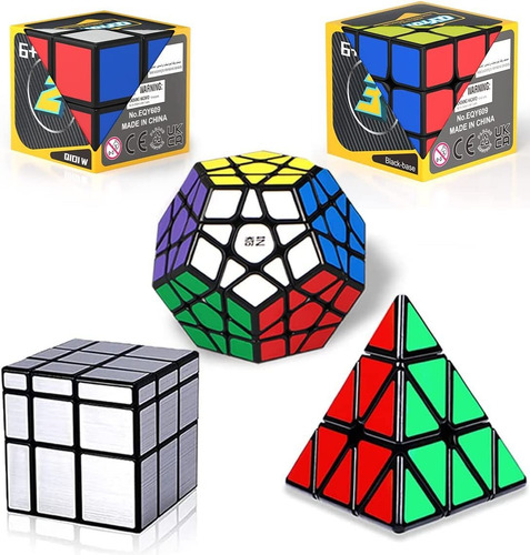 Speed Cube Set, Speed Cube Bundle De 2x2 3x3 Mirror Meg...