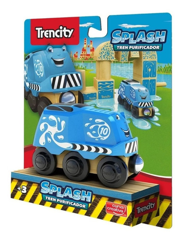 Trencity Locomotora De Madera Personaje Splash Tren Educando