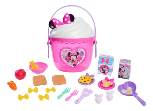 Disney Junior Minnie Mouse Fab-cubo De Comida (25 Piezas)