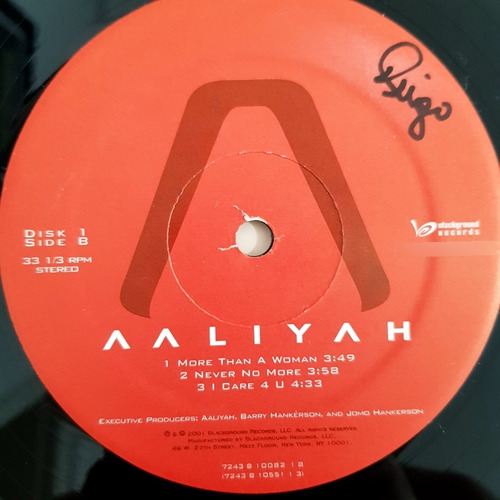 Lp Disco De Vinil Aaliyah 2001 Original Duplo Americano Raro (Usado)