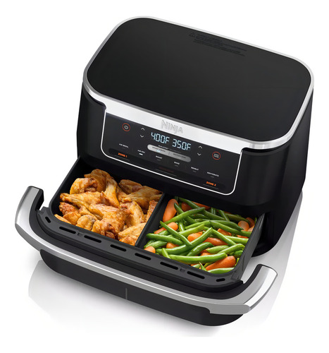 Fritadeira Air Ninja Dz071 Foodi 6 Em 1 Dualzone 7l Preta Cor Preto 127v