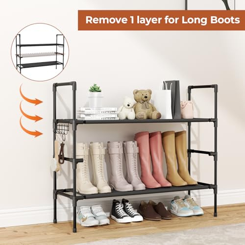 Zapatero Apilable De 3 Niveles Para 16-20 Pares