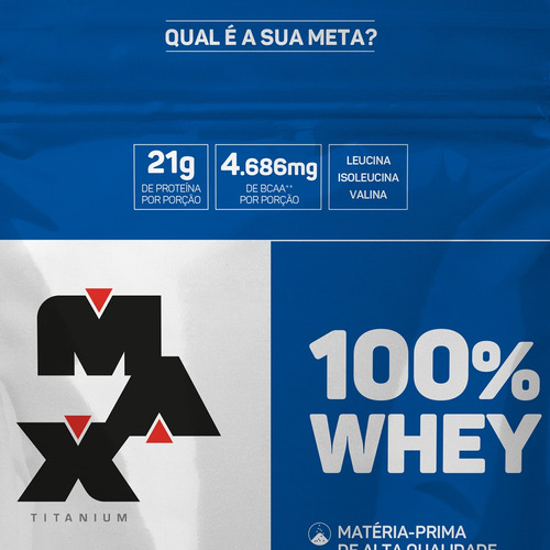 Whey Protein 100% Max Tinanum 900g Sabor Baunilha Refil
