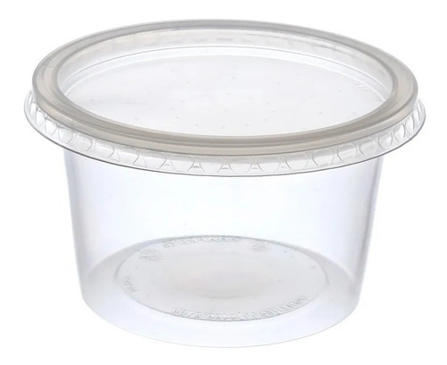 Imagem 1 de 4 de Kit Pote Descartável Com Tampa 500ml (350 Unidades)