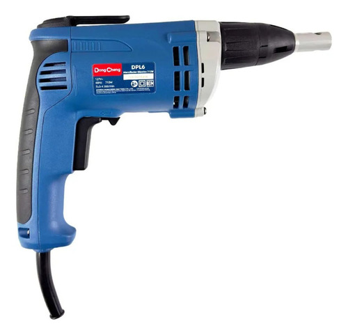 Atornillador Industrial DongCheng DPL6 710W 127V para Tablaroca y Metal, Ajuste de Profundidad y Velocidad Variable, Ideal para Construcción y Renovación, Incluye Puntas y Escobillas.