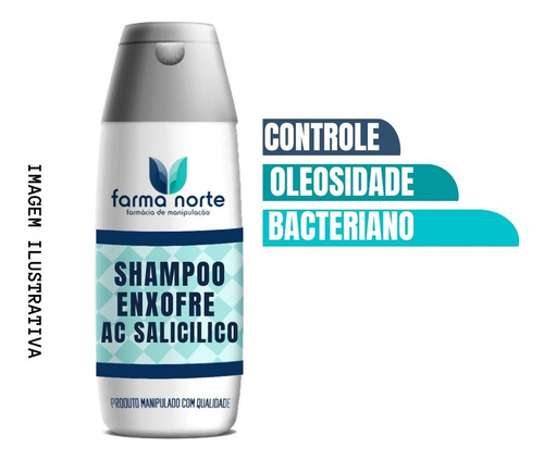 Shampoo Enxofre + Acido Salicilico - 200 Ml / Anticaspa