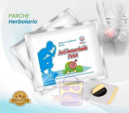 7 Parches Hemorroides Auxiliar Herbolaria