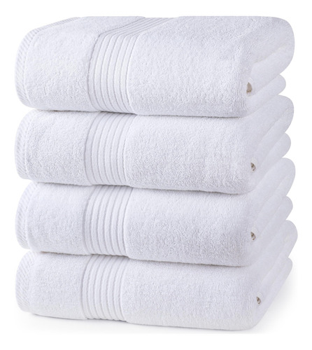 Juego De Toallas De Baño Utopia Towels, 100% Algodón Hilado