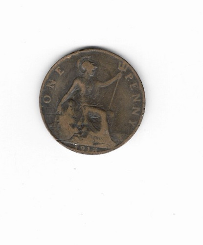 Ltc483. Moneda Británica De Penny De 1913. Jorge V.