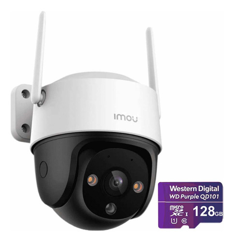 Imou Cámara De Seguridad Wifi Cruiser Se+ 3mp Ipc-k7cn3h-plus-128 Con Microsd 128gb Fullcolor Imou Sense Alta Definición Audio Doble Vía Detección De Humanos Autotracking Con Protección Exterior Ip68
