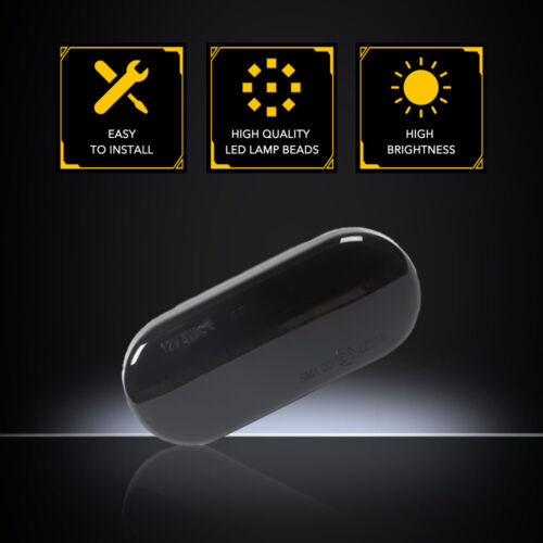 2x Sequential Led Side Signal Marker Light For Vw Golf M Bbv