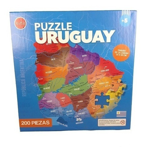 Puzzzle 200 Piezas Mapa Uruguay Royal -  Giro Didáctico