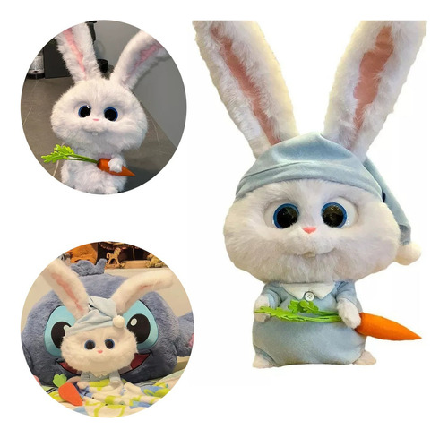 Snowball Bunny Peluche Mediano Juguete Para Niños X 1