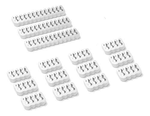 Combs Separadores De Cabo Sleeved Branco 8 Pinos 4+4 E 6+2