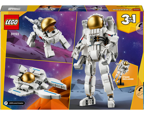 Lego Creator 3 En 1 Astronauta Espacial - Mod 31152 - 647 Pz 647