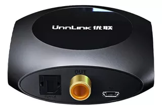 Unnlink Toslink/coaxial Conversor Audio Digital Tv Mp3 Ps4