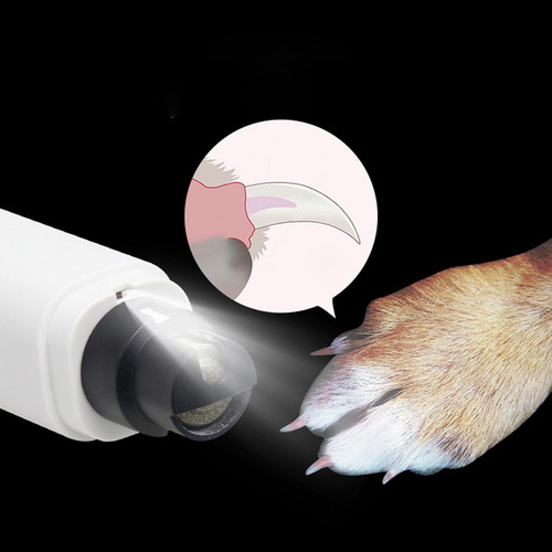 Perro Lima De Uñas Usb Recargable Bajo Ruido Pata Pulidor