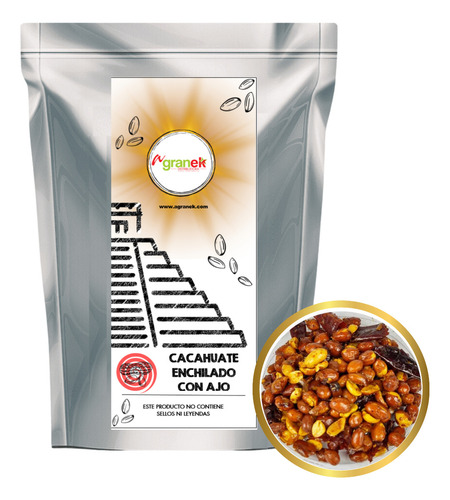 Cacahuate Español Enchilado Con Ajo 1kg