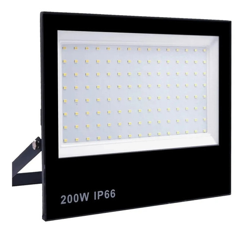 Refletor Holoforte Branco Quente 200w De Led Bivolt Ip66