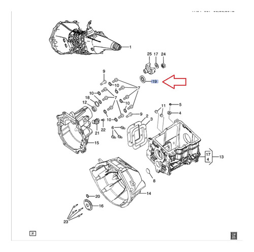 Reten Flecha Principal Transmisión 5.7 2003 - 2007 Gm Parts