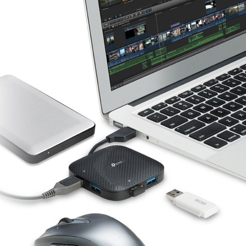 Imagen 5 de 7 de Hub De 4 Puertos Tp-link Usb 3.0 Pc Laptop