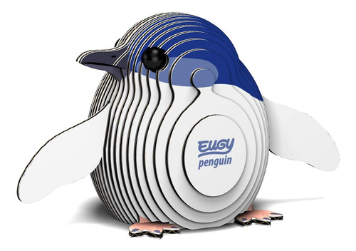 Eugy 017 Penguin Rompecabezas De Papel 3d Ecológico [nuevo S