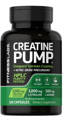 Creatine Pump 3000mg 120 Cáps - Unidad a $169900