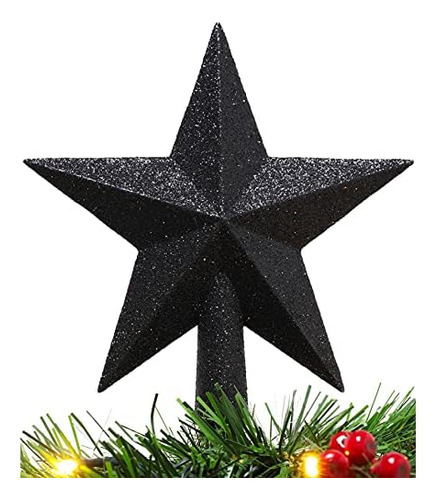 ® 20cm Glitter Tree Top Star Decoration  Christmas ...