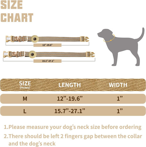Collar De Perro Airtag, Soporte Ajustable Para Airtag Para P