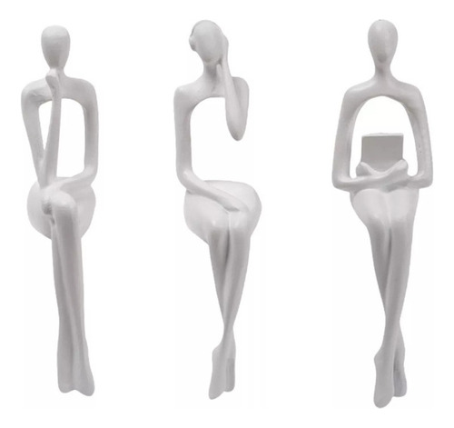 Estatuillas De Arte Abstracto Moderno Con Estatua De 3 P [u]