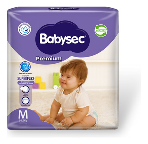 Pañales Babysec Premium Talla M 20 Uds
