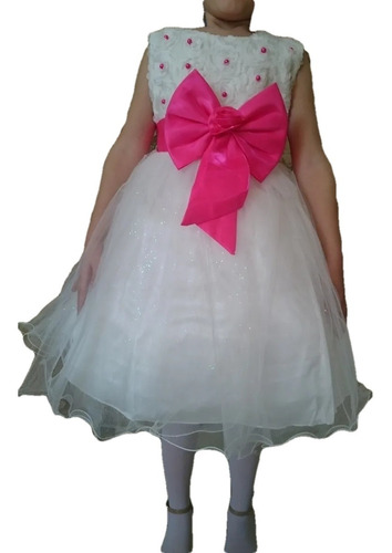 Vestido Infantil Florista Bco C/ Pink ,verde ,roxo,azul