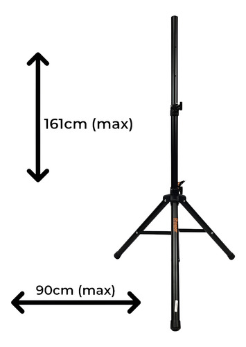 Kit 2 Caixas Ativas Sr315-a Staner 600w Rms + 2 Tripés