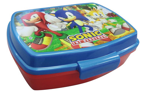 Vianda Plástica Infantil Sonic 18 Cm