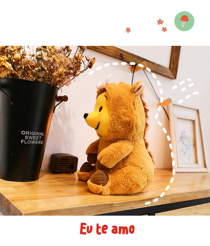 Muñeco Winnie The Pooh Regalo De Cumpleaños 35 Cm, Lindo Oso