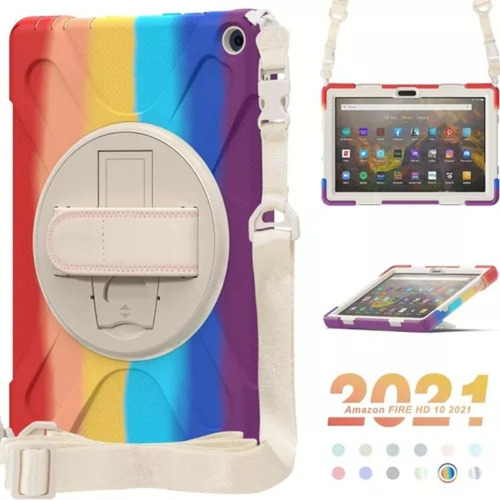 Hfunda Para Tablet Amazon Fire Hd 10 2021 Kftrwi 10.1 Color