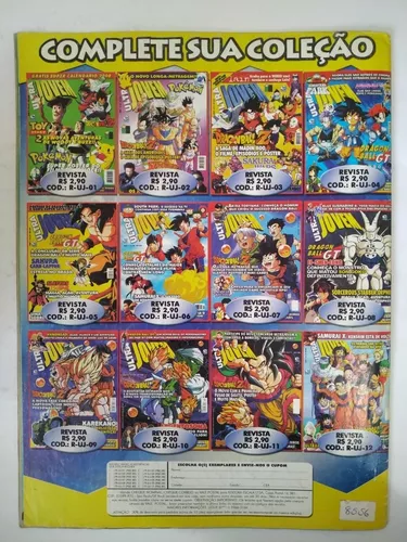 Coleção Revista Comix - Anime Letras Traduzidas / Lote Dragon Ball Naruto Yu  Gi Oh clamp Evangelion Inu Yasha Seiya