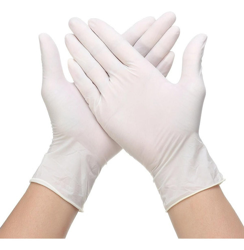 Caja De Guantes Descartable Examen Látex X 100 Unidades