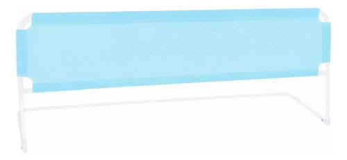 Grade De Cama De Proteção Plus Para Bebê Crianças E Idosos Cor Azul Lisa