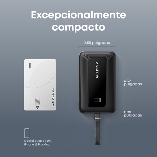 Cargador Portatil Anker Power Bank Zolo 20k Mah 30w Viaje