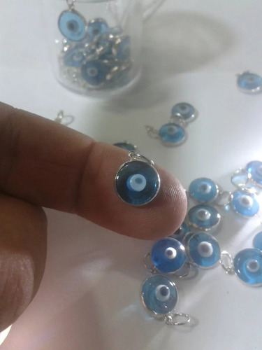 Imagen 2 de 10 de 196 Se Vende Ojo Turco Montado En Plata En Arte Murano T.peq