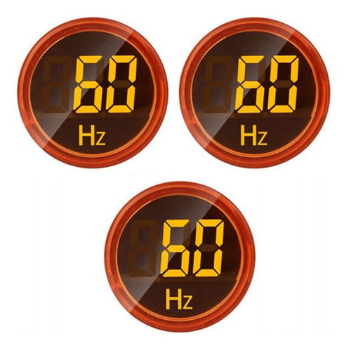 Szliyands 3pcs Pantalla Digital Ac Hertz Indicador, 0.866 In