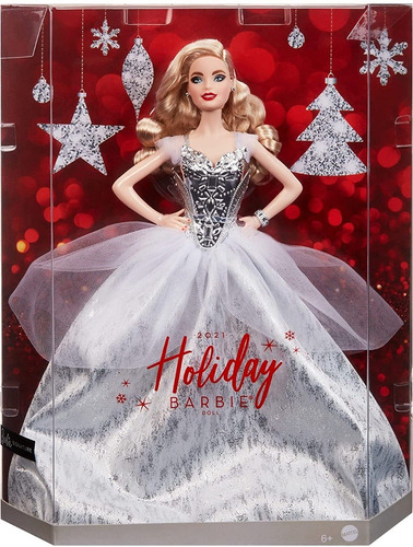 Imagem 1 de 7 de Barbie Holiday 2021 Signature Collector Natal Festa Loira