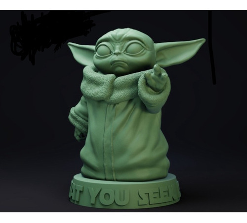 Baby Yoda Impressão 3d