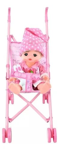 Carrito De Bebe Juguete Muñeca Cochecito Bebote Infantil - $ 7.653,25